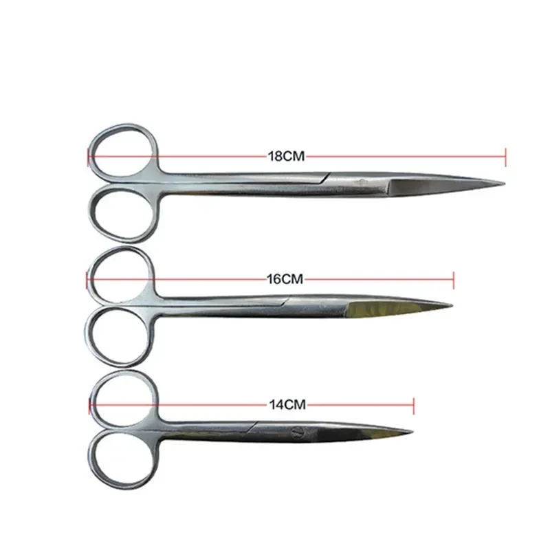 Medical Scissors - 12.5cm/14cm/16cm/18cm 치과용 스테인리스 스틸 수술용 가위