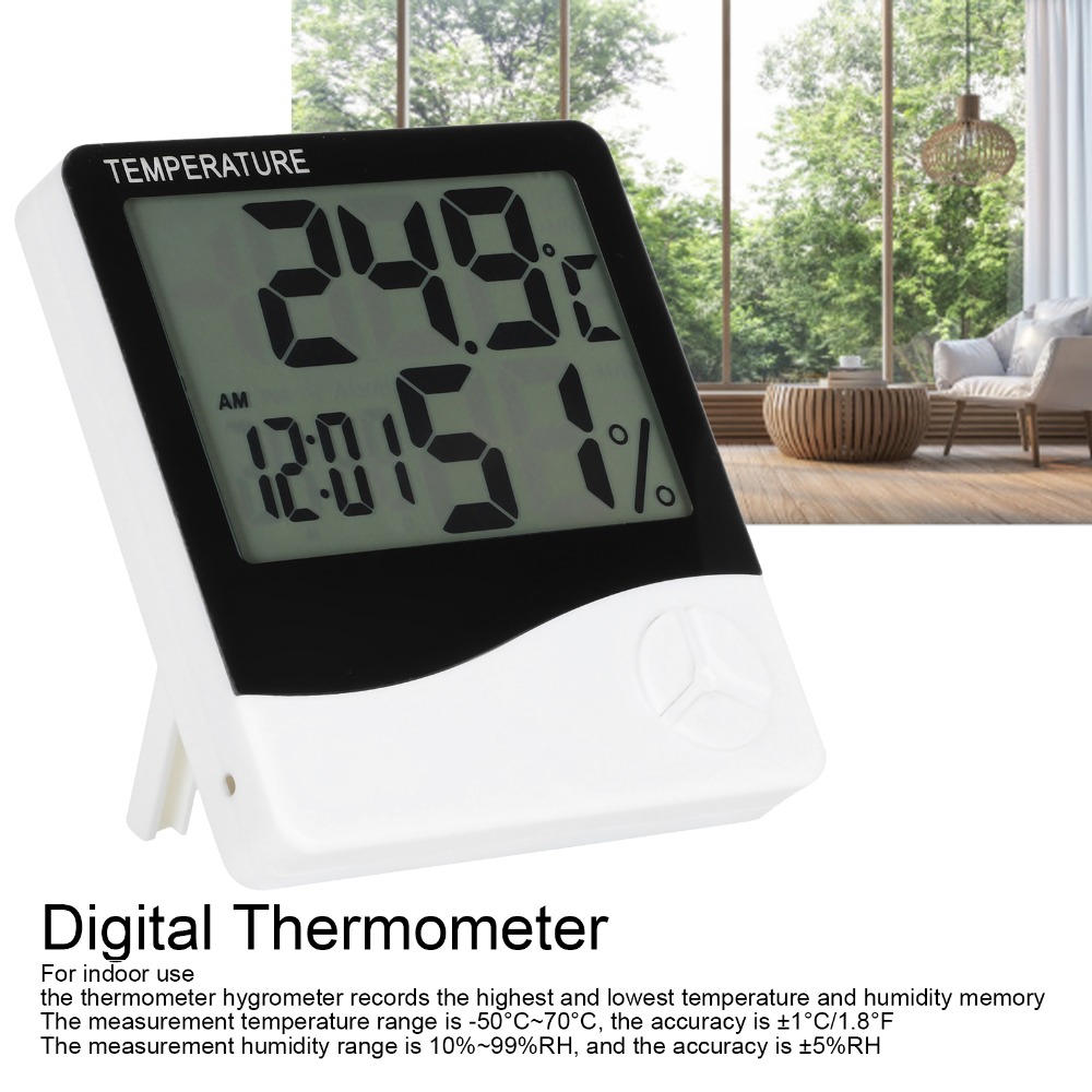 대형 디스플레이 화면을 갖춘 실내 온도계 겸 벽걸이형  - Thermometer Digital 리뷰 및 가격