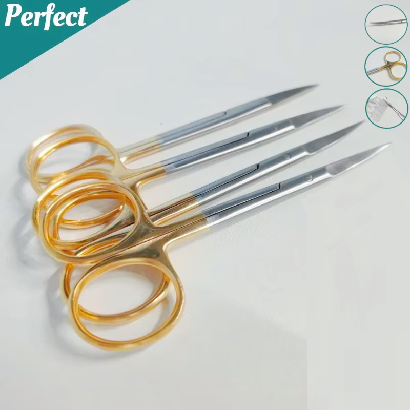 스테인레스 스틸 금도금 손잡이 치과 수술용 가위, 스트 - Medical Scissors 리뷰 및 가격